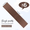 YMHPRIDE 6 Pack Table Runner Coffee Satin Table Runner, 12x72