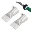 2Pcs Flat Wide Mouth Welding Nozzle, 40mm Stainless Steel Heat