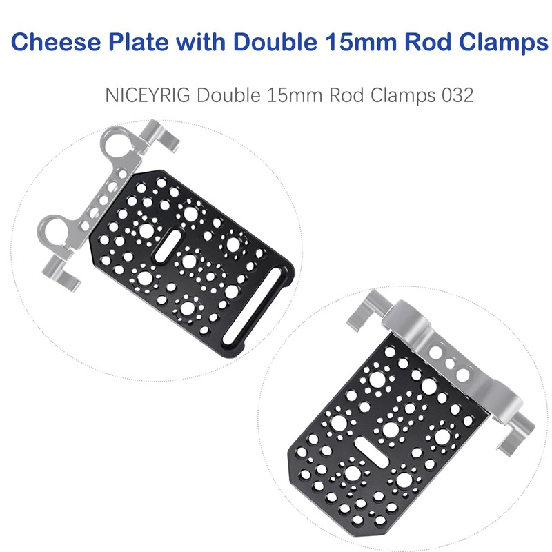 NICEYRIG Cheese Plate Camera, Multifunctional Cheese Plate Compatible with Sony