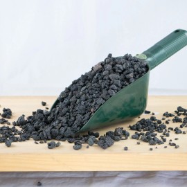 Cali-Bon 1/16"-1/2" Horticultural Black Lava for Cactus & Succulent, Bonsai Tree Soil Mix - 1 quart