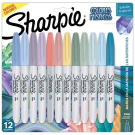 Marcadores Sharpie Colores Místicos 12CT Punta Fina