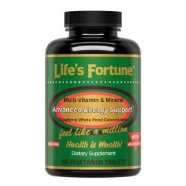 Life's Fortune Multivitamin and Mineral Advanced Energy Support - 180 Tablets