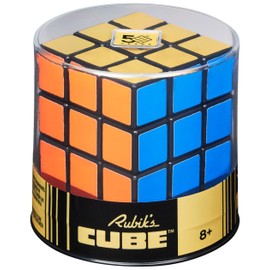 Rubik's 3x3 Retro Cube Rubik's Cube - The 3x3 Cube in the Look and Feel of the Original from 50 Years Ago - Anniversary Edition with Golden Side for Logic Acrobats from 8 Years - Original Rubik's Cube
