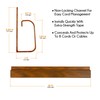 J Channel Desk Cable Organizer by SimpleCord ? 5 Brown