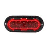 Stop-Turn-Tail, Oval, LED, Red