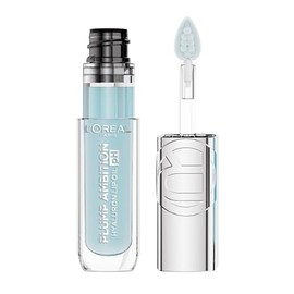 LOréal Paris Plump Ambition pH Lip Oil, Tono 010 Cristal Ice  Para labios glossy, gloss con tecnología pH que adapta el color, con ácido hialurónico  