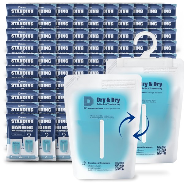 Dry & Dry 100 Packs Hybrid Moisture Absorbers & Musty