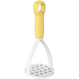 Yellow Plastic Potato Masher with Handle,Potato Masher Potatoes Mud Pressure Mud Machine With Handle Potato Masher Vegetable Masher Kitchen Tool Potato Masher,Kitchen Utensils and Gadgets