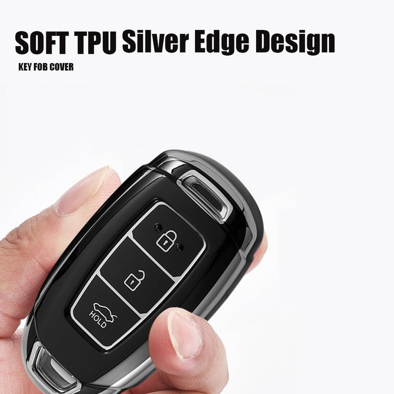 KUNIO Car Key Case Fits Hyundai Kona Hybrid for Kona