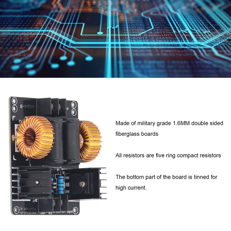 ZVS Heating Power Supply Module DC 12‑30V Coil Power Supply