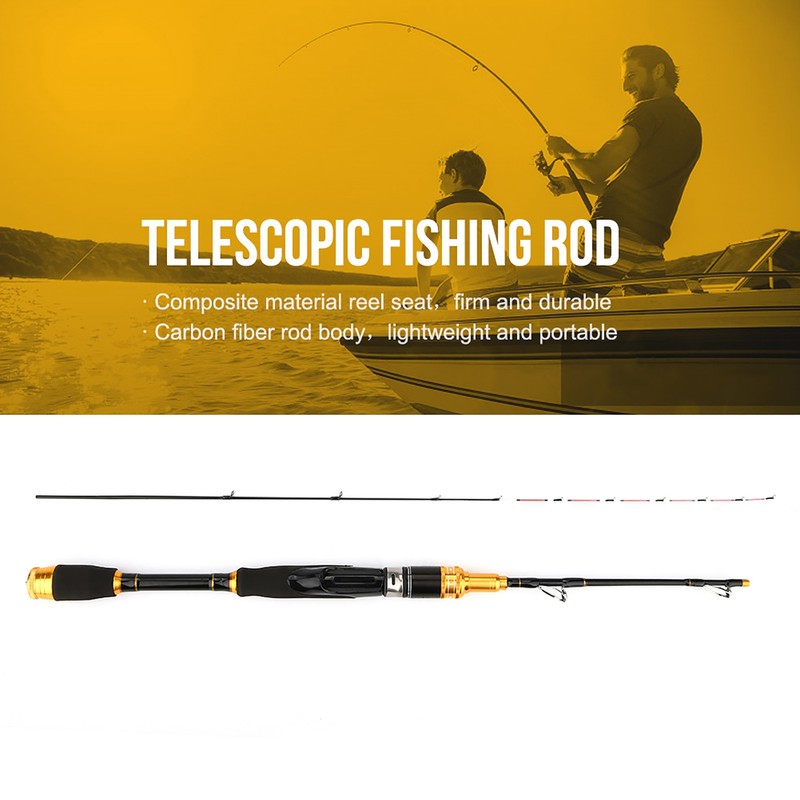 Telescopic Carbon Fiber Ultra light Spinning Casting Rock Sea Fishing