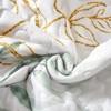 Floral Quilt King Size,Green Botanical King Quilt 3 Pieces,Reversible Soft