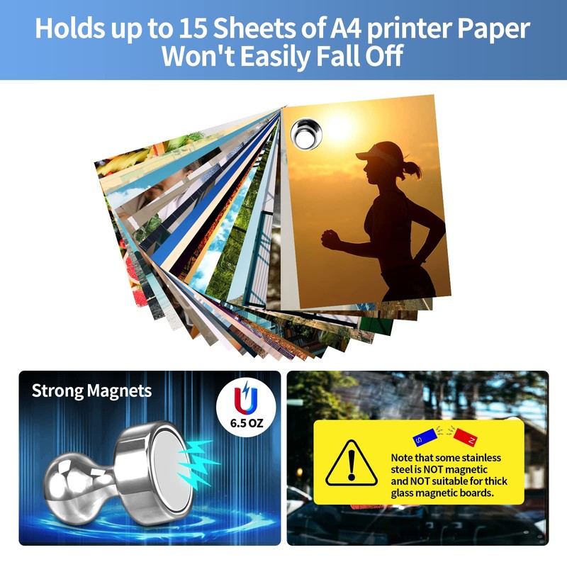 GOOZADA 36Pack Magnets for Whiteboard Refrigerator Magnets Fridge Magnets Small