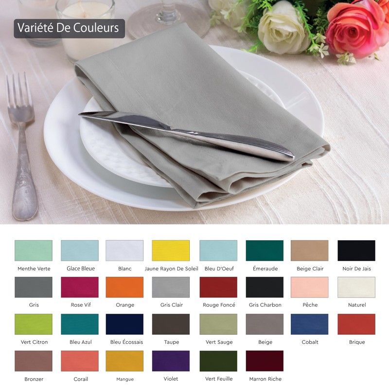 Encasa Cotton Fabric Napkins, Set of 6, Size 43 x