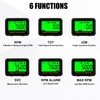 Digital Engine Tachometer & Hour Meter Mini Tach Gauge with