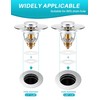 2 in 1 Bathroom Sink Stopper and Hair Catcher, Universal