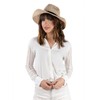 Summer Straw Fedora Hat Classic Havana Cap Women