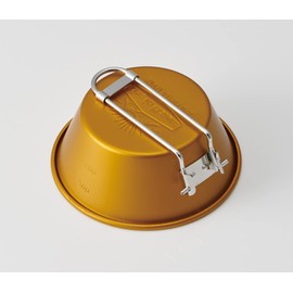 Skater ASC1-A Aluminum Shera Cup Folding Handle with Scale 10.1 fl oz (300 ml), Yellow