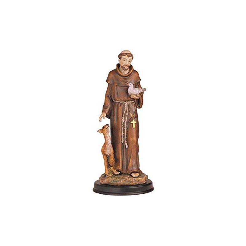 StealStreet SS-G-212.05 Saint Francis Holy Figurine Religious Decoration Statue Decor,