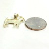UNBRANDED New 10k yellow Gold Goat Pendant charm diamond cut