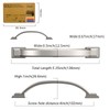 Amerdeco 10 Pack Brushed Satin Nickel Cabinet Pulls 4 Inch(102mm)
