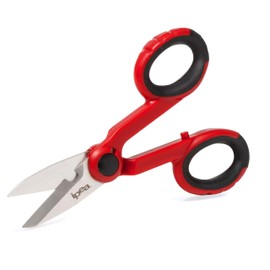 IPEA IPEA Professional Insulated Electrician Scissors - Stainless Steel Straight Blade 50mm - Electrician Scissors for Cutting Electrical Wire and Wire Stripping Pliers