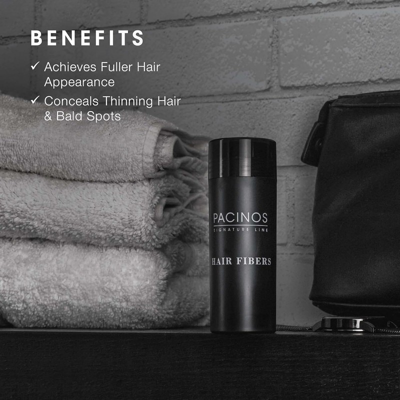 Pacinos Hair Fiber Kit - Conceal Thinning Hair Instantly with