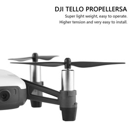 Dilwe Tello Propeller, Quick Release - Premium Carbon Fibre - Drone Propeller Set for DJI Tello Drone Quadcopter, 2 Pairs/Set (Black)