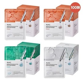 AHC pure cotton mask pack 100 sheets firming 50+calming 25+brightening 25 / AHC 순면 마스크 팩 100매 세트 퍼밍 50+카밍 25+브라이트닝 25