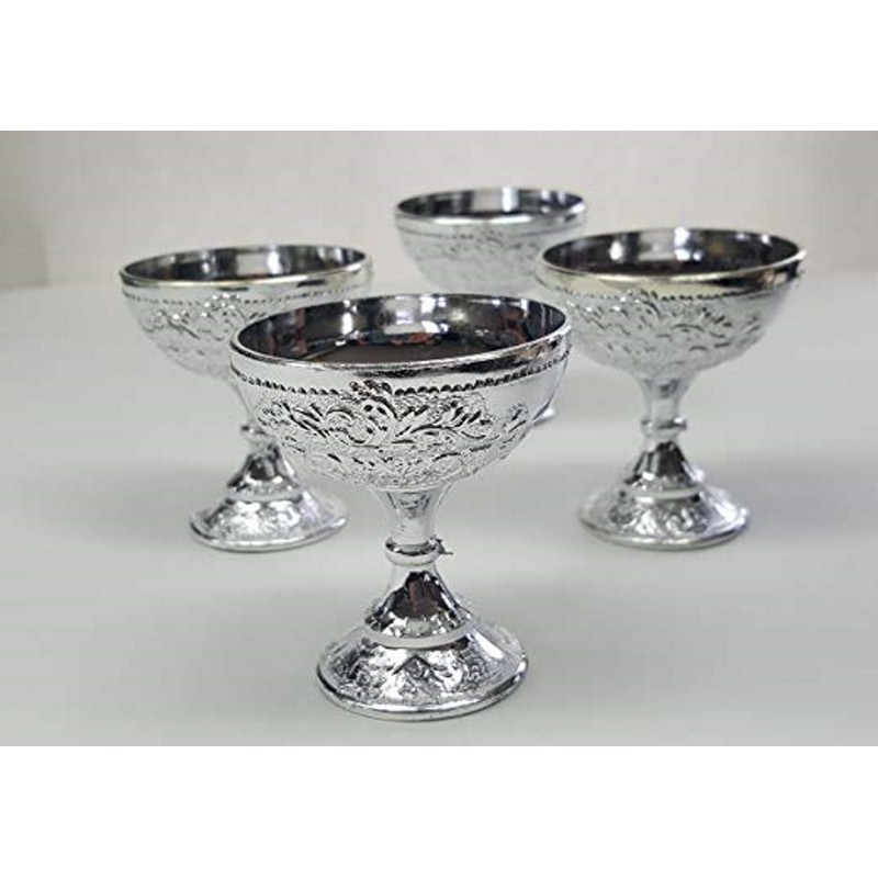12 Silver Plastic Chalice 2.75" Tall Communion Decoration