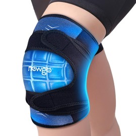 NEWGO Knee Cooling Compress for Knee, Reusable Gel Knee Support for Pain, Swelling, Knee Surgery, Arthritis, Meniscus Tear, Sports Injuries