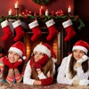 VitalCozy Christmas Fireplace Backdrop Christmas Xmas Tree Stocking Polyester Background