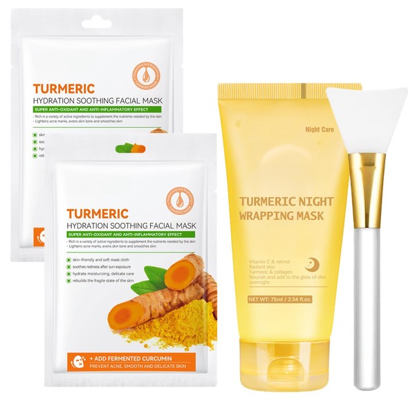 ISBEAUSOLS Turmeric Collagen Face Mask & Sheet Mask
