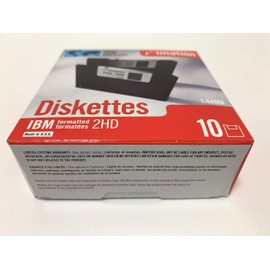 Imation MF2HD10P (IBM)-O 3.5 Inch Floppy Disk, DOS/V Formats, 10 Pieces, Paper Box x 1, US Specifications