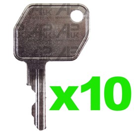 APUK 10x Ignition Switch Key Replacement for Thwaites Dumper Truck Excavator JCB 3CX 926 Forklift