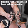 Rubber Gym Grips Fingerless Workout Grips - Ergonomic Rubber Hand