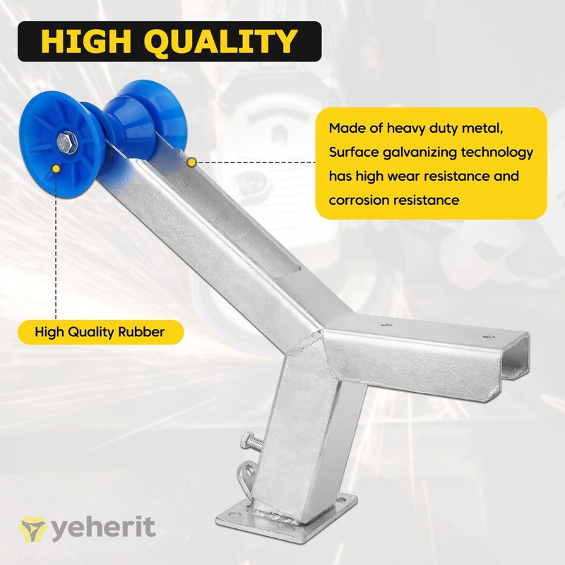 Boat Trailer Winch Post with Roller Compatible with 3" W