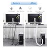10ft - 1/2 inch Diameter Cord Protector, Hibucuo Cable Management