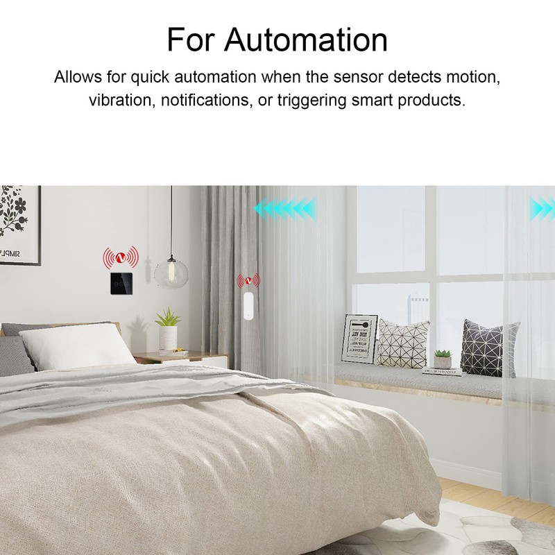 FTVOGUE Zigbee Graffiti Vibration Sensor Smart Home Automation Vibration Detection