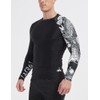 LAFROI Men's Long Sleeve UPF 50+ Baselayer Skins Performance Fit