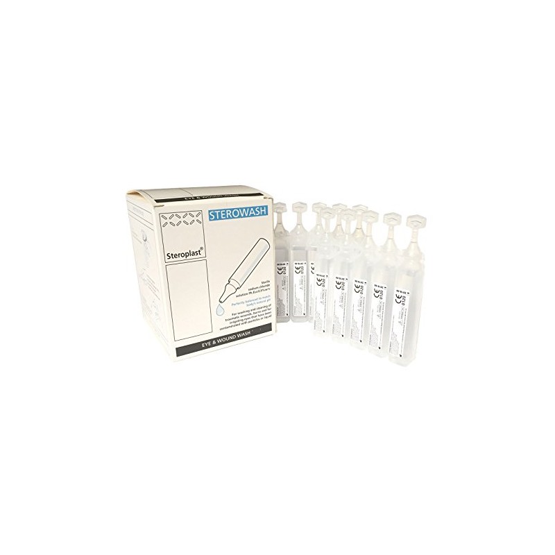 Steroplast 1400W Sterile Saline Pods - Eye Wash Solution, 20