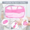 Durable Collapsible Laundry Baskets, Mesh Pop Up Laundry Hamper with