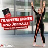 RED RAB Trainingskarten für Gymnastikband mit Schlaufen - Fitness Spiel