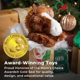 The Petting Zoo Floppy Horse Stuffed Animal Plushie, Gifts for Kids, Wild Onez Wildlife Animals, Horse Plush Toy 8 inches