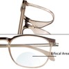 VisionGlobal Bifocal Blue Light Blocking Glasses for Women/Men, Computer Reading