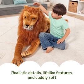 Melissa & Doug Giant Lion - Lifelike Stuffed Animal (Over 6 feet Long)