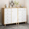 10PCS Drawer Knob Pull Handle White Wooden Cabinet Knobs for