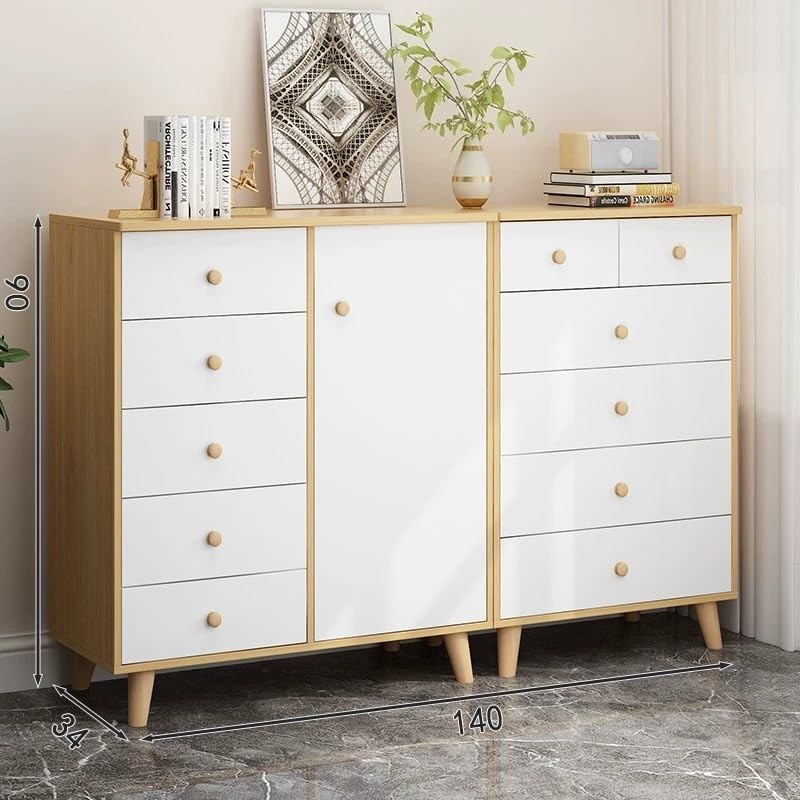 10PCS Drawer Knob Pull Handle White Wooden Cabinet Knobs for