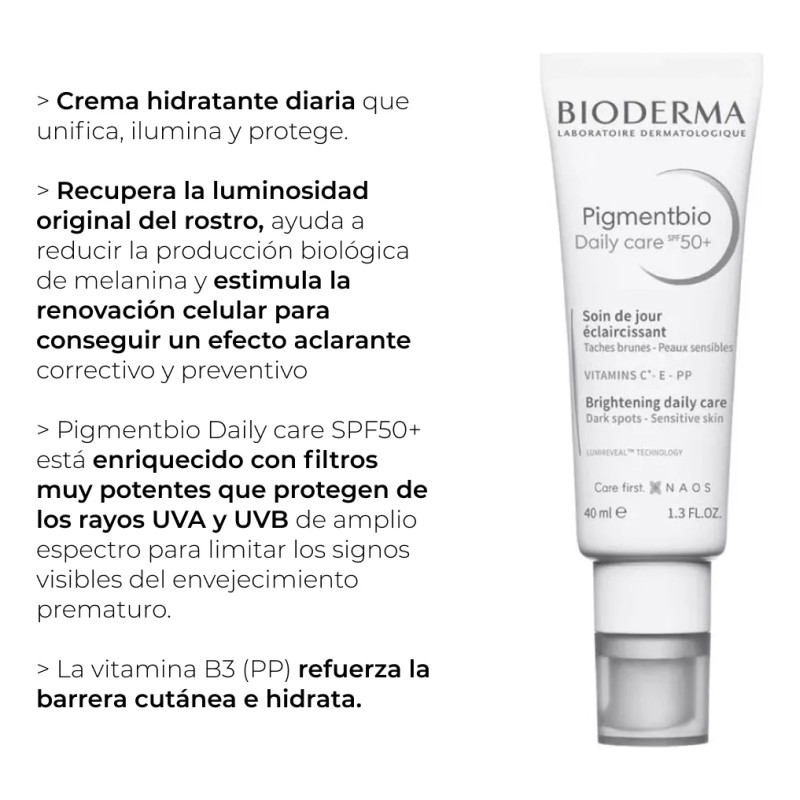 Crema Antimanchas Bioderma Pigmentbio Daily Care Spf 50+