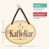 schilderkreis24 Tin Sign Funny Coffee Saying "KaffeBar" Decorative Gift Idea